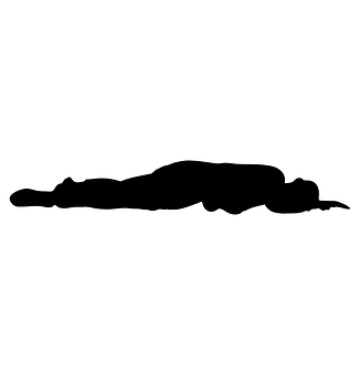 Lying Woman Silhouette Graphic PNG