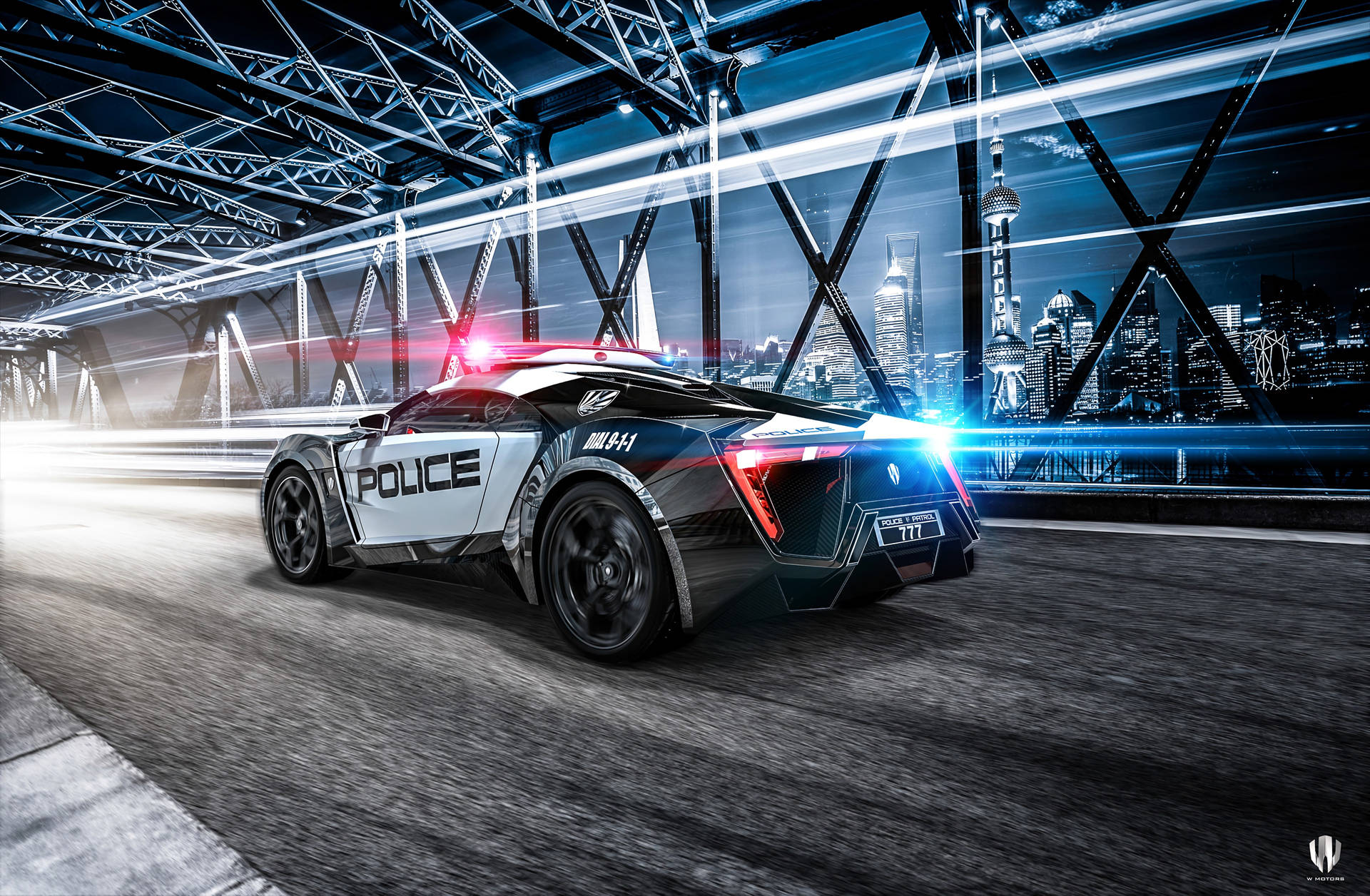 Lykan HyperSport Police Car Wallpaper