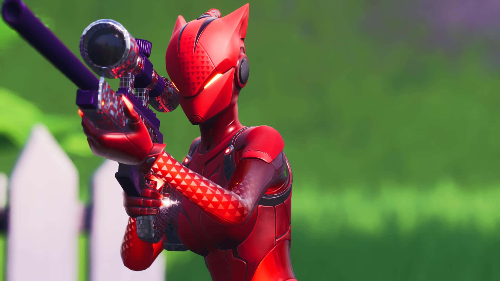 Lynx Fortnite Red Outfit Wallpaper