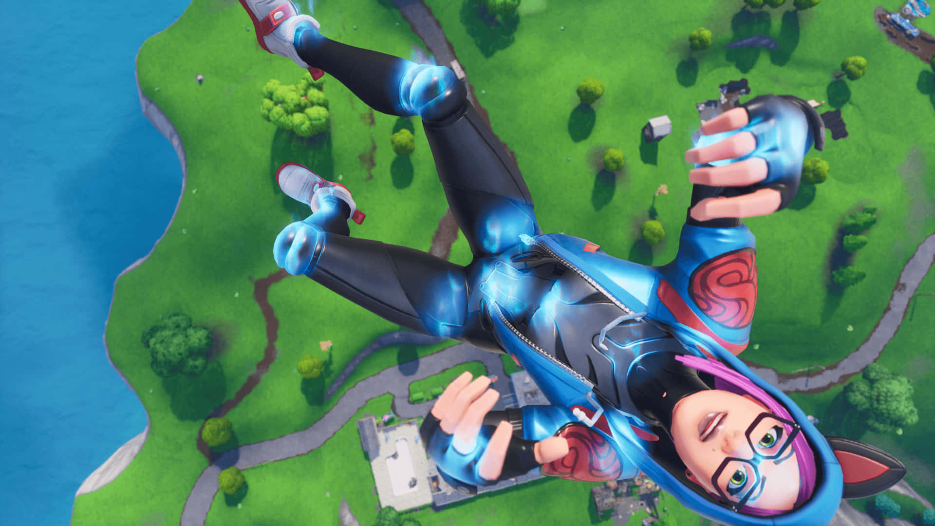 Fortnite's Lynx Outfit in Battle Royale Wallpaper