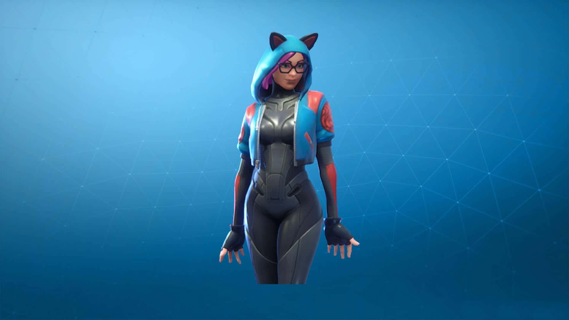 Play Lynx, the sassy and smart Fortnite character Wallpaper