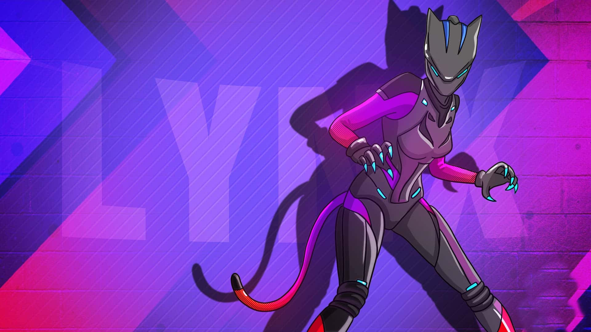 Become a master of the ultimate battle in Lynx Fortnite Wallpaper