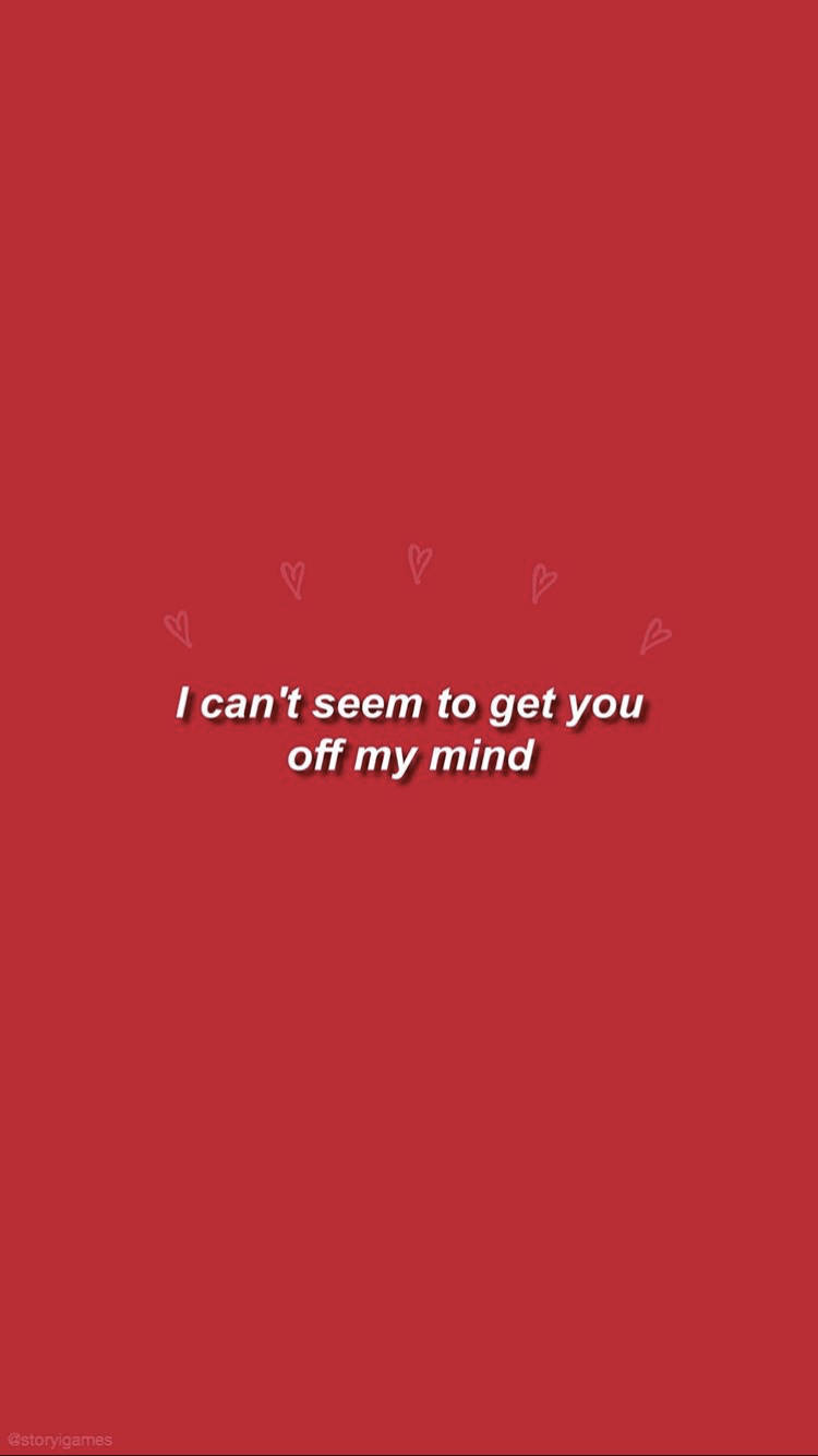 Lyric Quote Pastel Red Aesthetic Picture