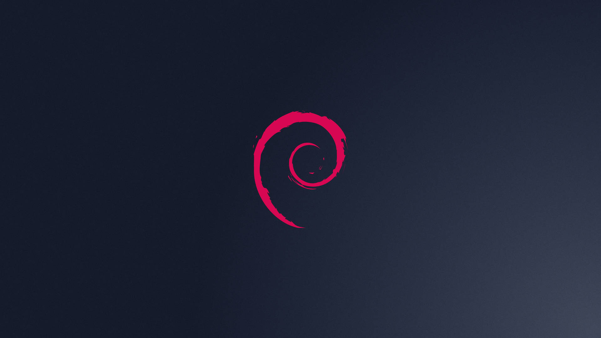Lyserødt Minimalt Debian-logo Wallpaper