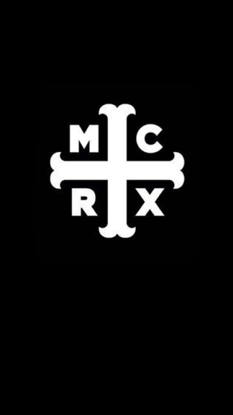 M C R X Logo Blackand White Wallpaper