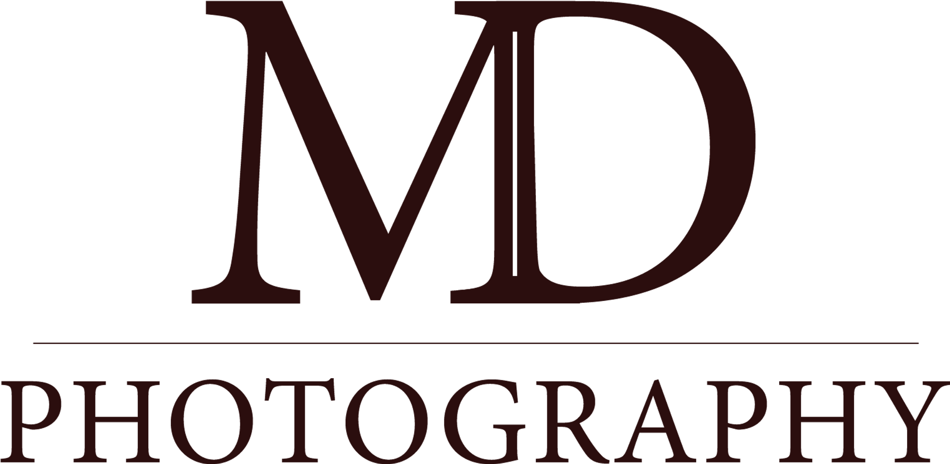 M D Photography Logo Design PNG