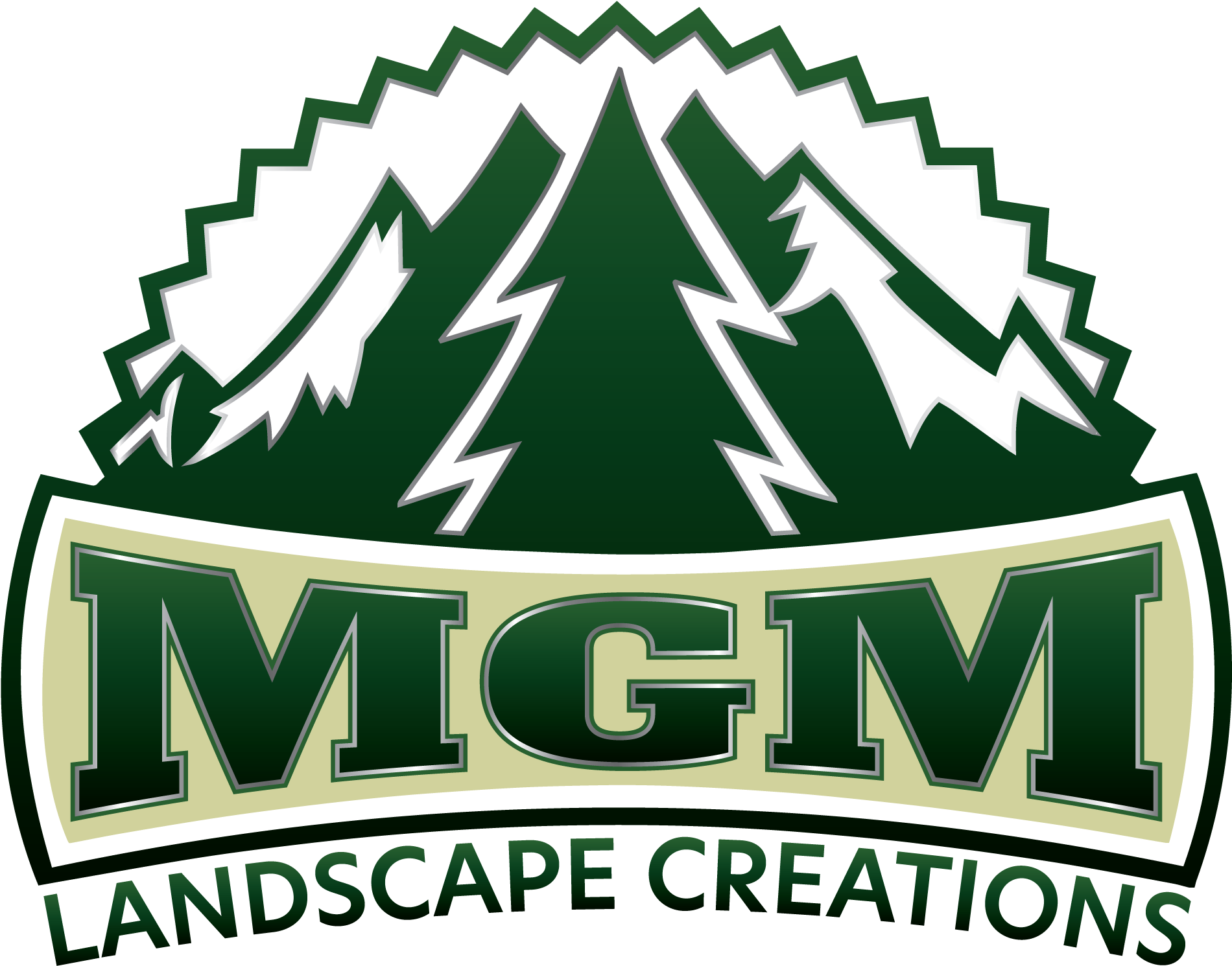 M G M Landscape Creations Logo PNG