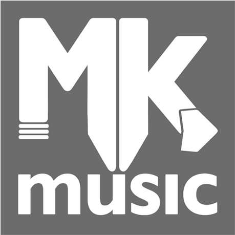 M K Music Logo Design PNG