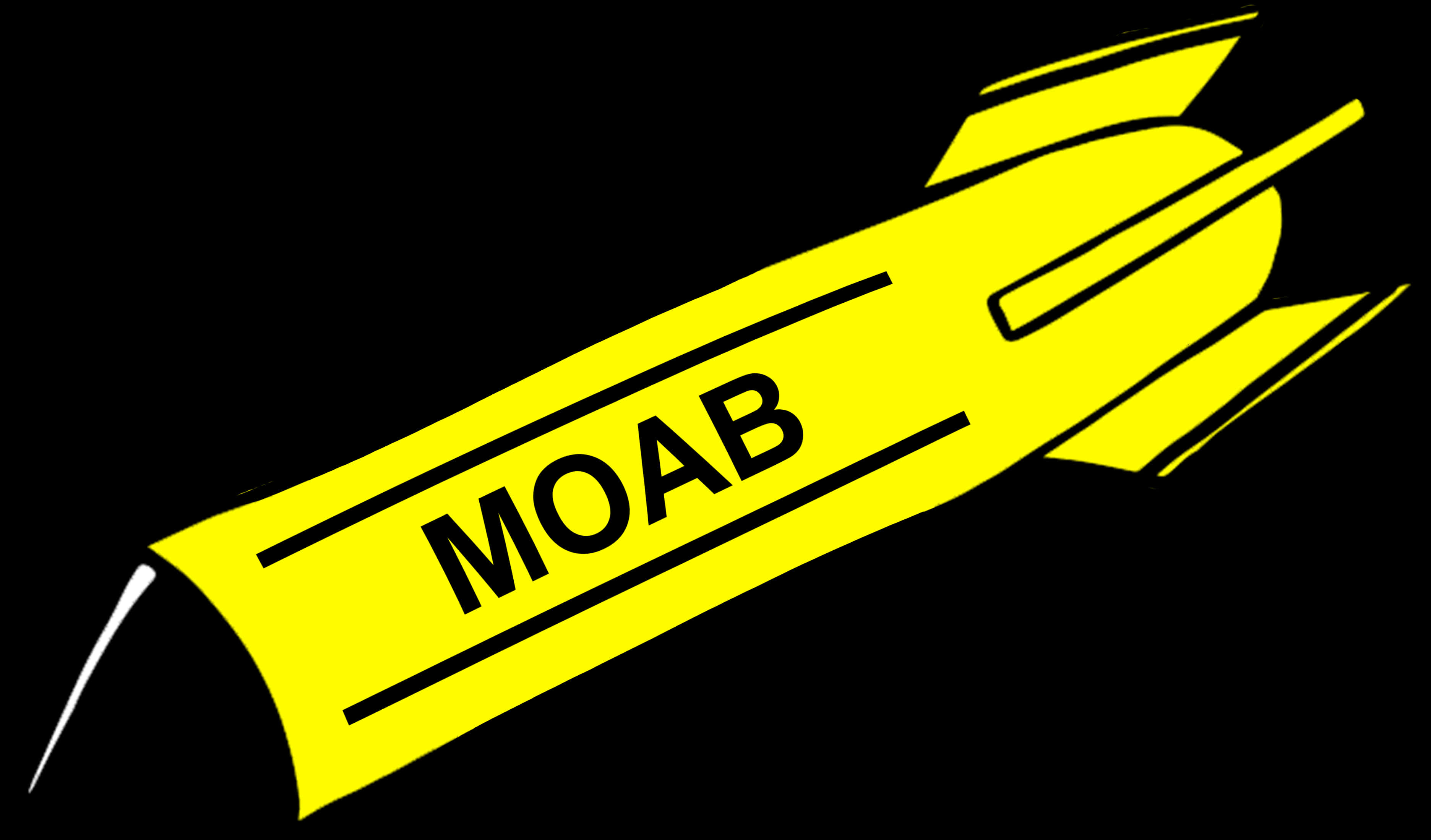 M O A B Bomb Graphic PNG