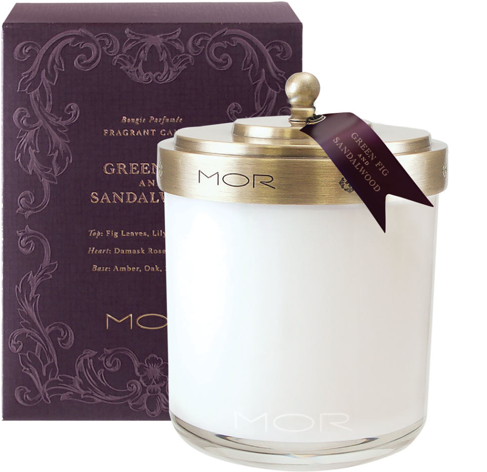 M O R Sandalwood Scented Candle PNG