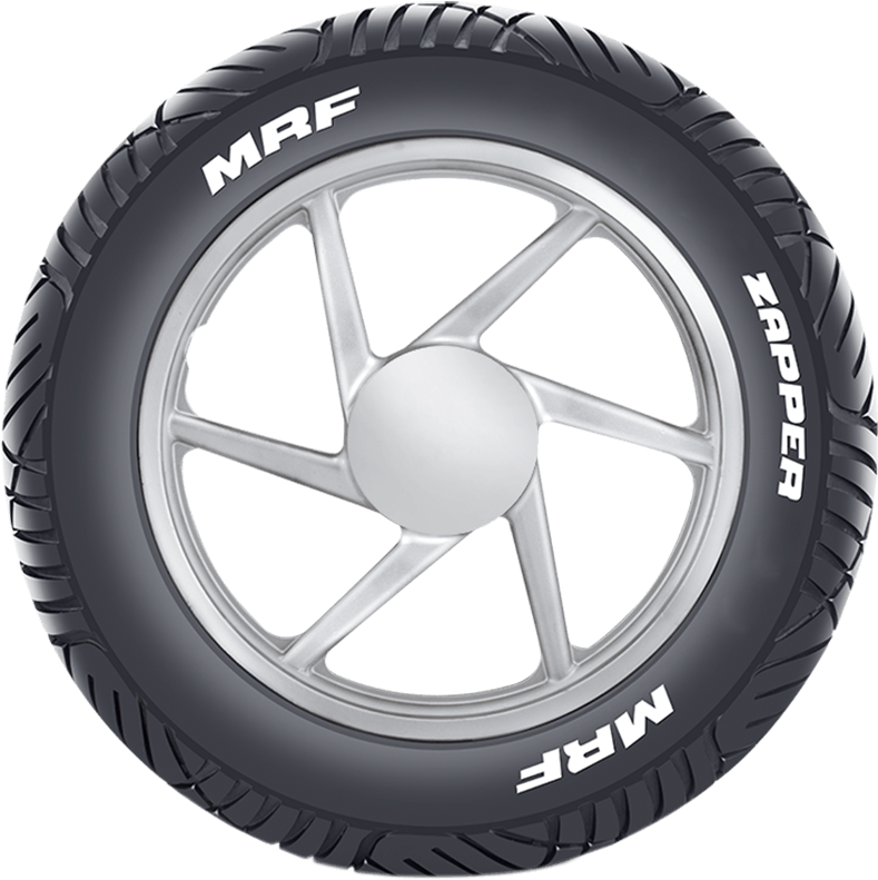 M R F Zapper Motorcycle Tyre PNG