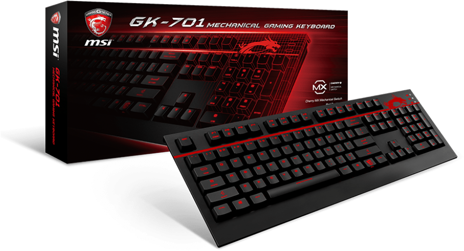 M S I G K701 Mechanical Gaming Keyboard PNG