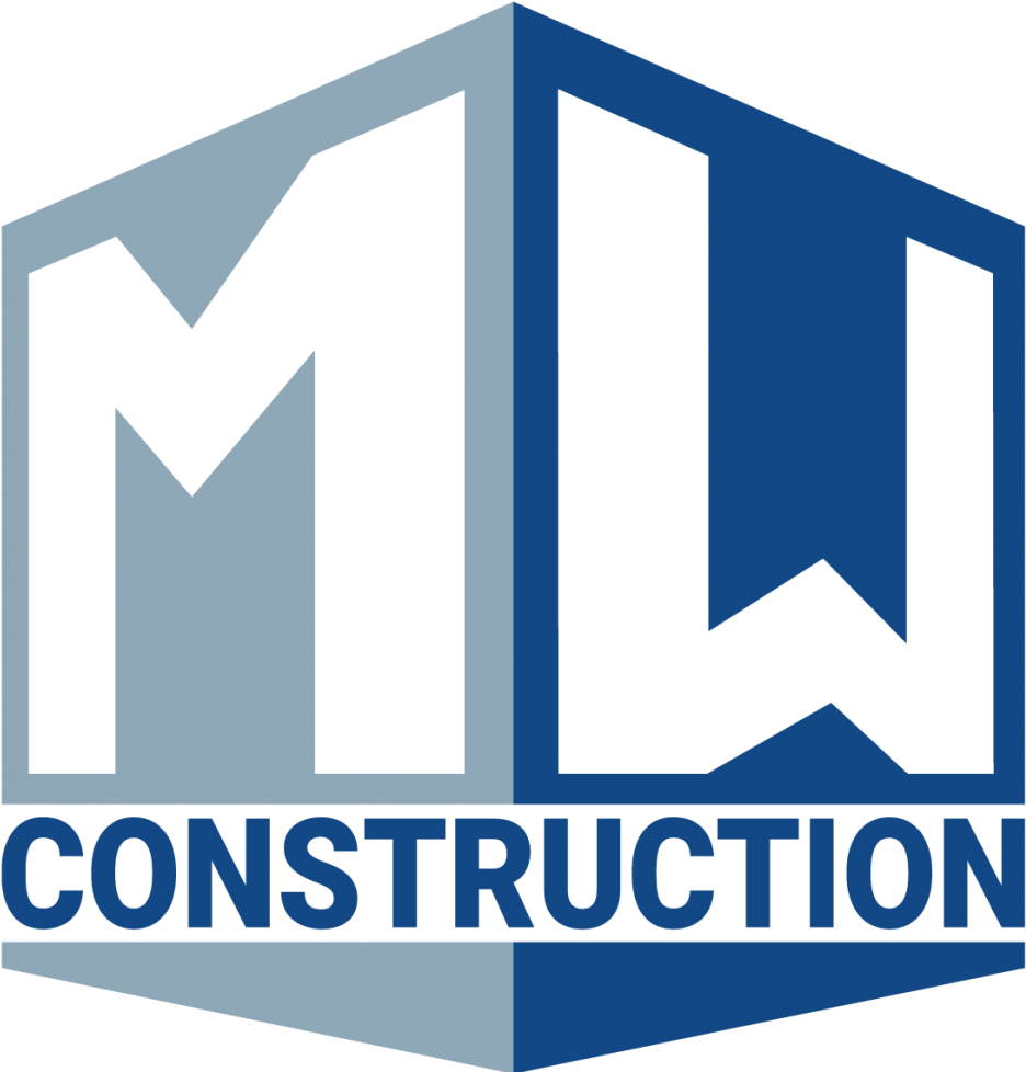 M W Construction Logo Design PNG