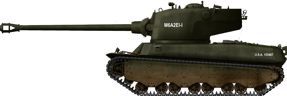 M60 A2 E1 Tank Side Profile PNG