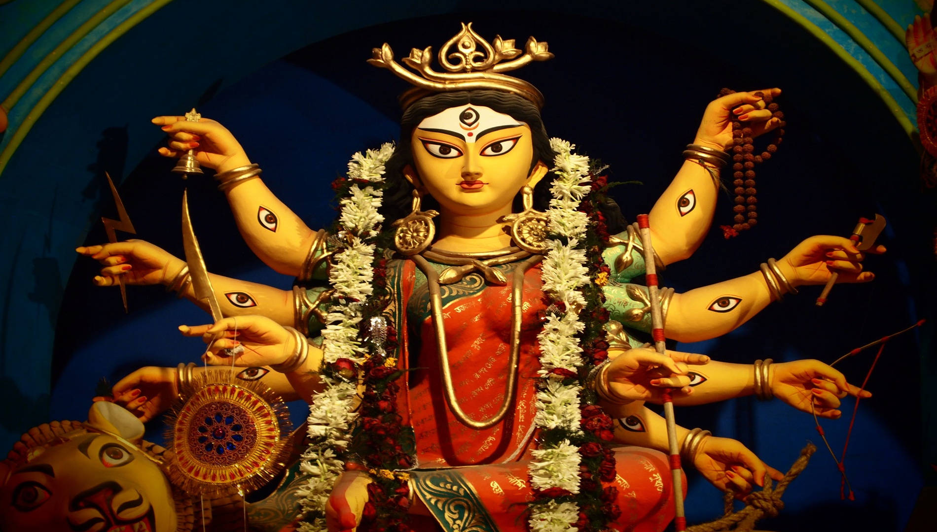 Maa Sherawali Goddess Divine Arms