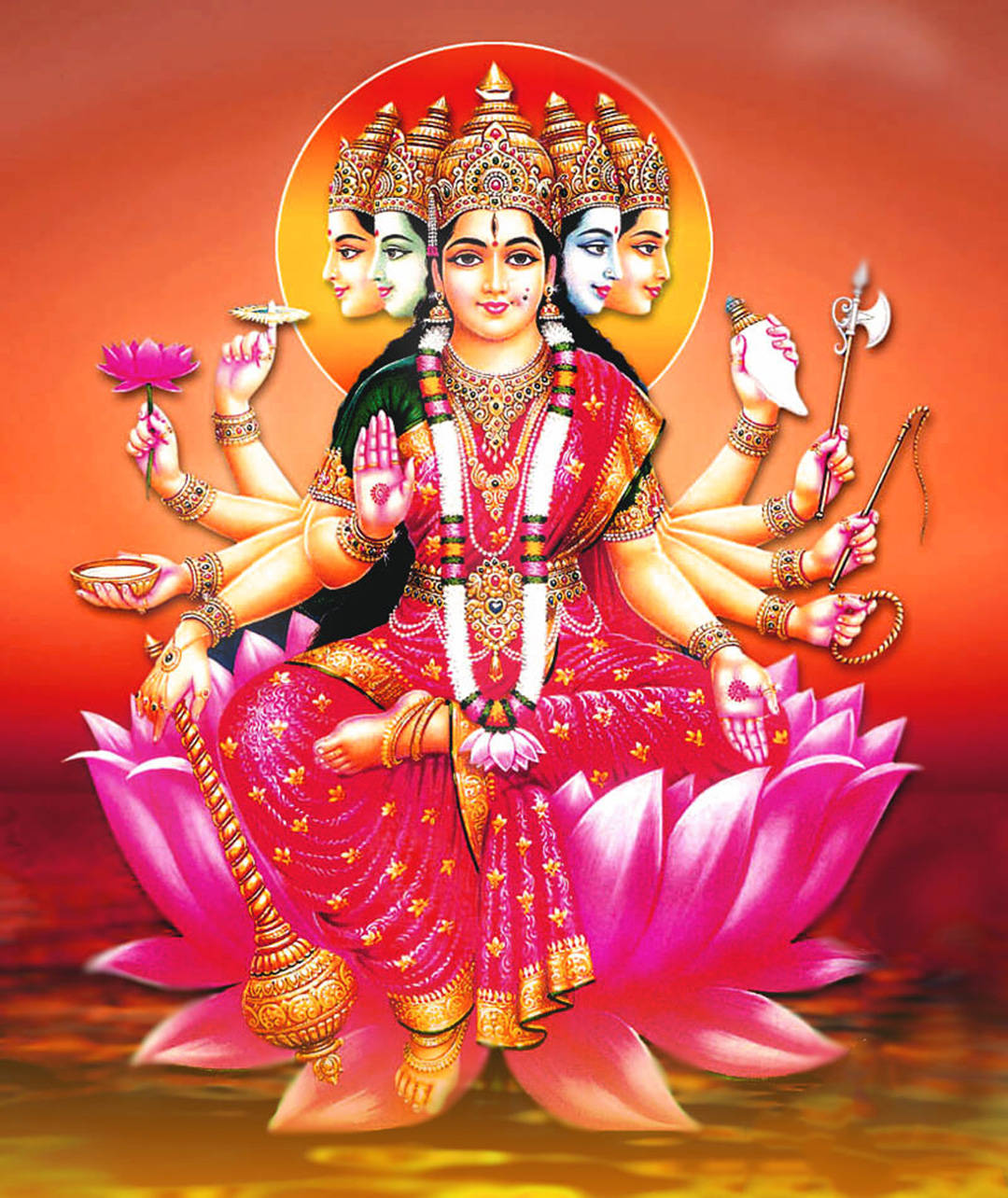 Maa Sherawali Goddess Navratri Art