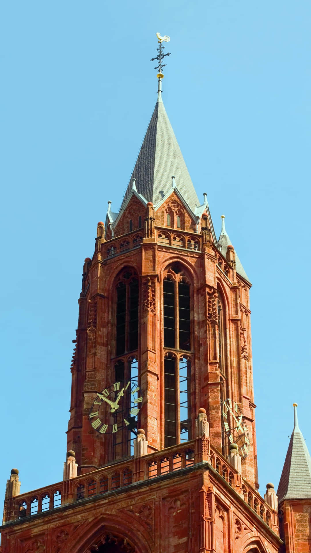 Maastricht Gothic Church Tower Wallpaper