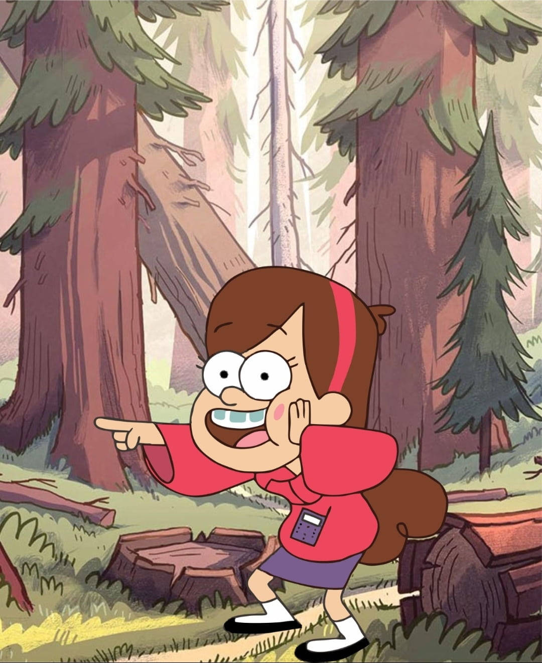 Mabel Pines In The Forest Wallpaper