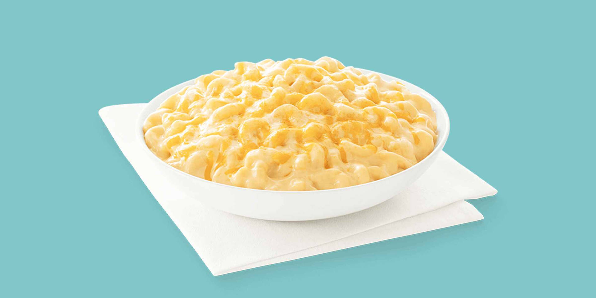 Mac And Cheese On Blue Background Wallpaper