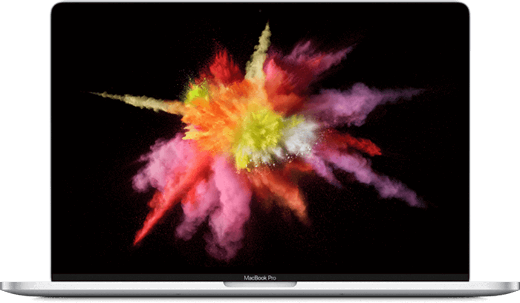 Mac Book Pro Colorful Display PNG