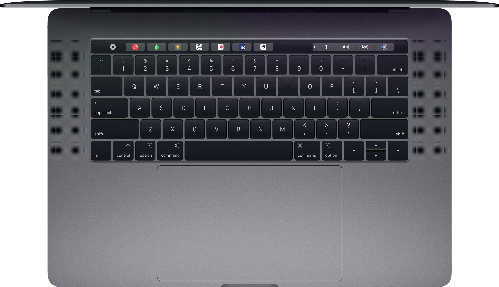 Mac Book Pro Keyboard Top View PNG
