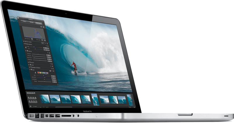 Mac Book Pro Side View PNG