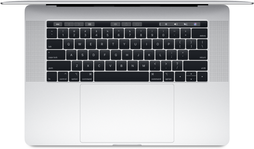 Mac Book Pro Top View Keyboardand Trackpad PNG