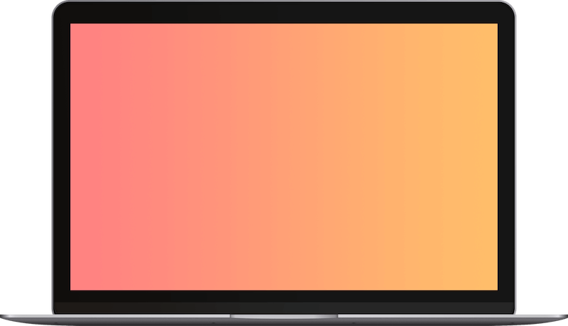 Mac Book Prowith Colorful Screen PNG