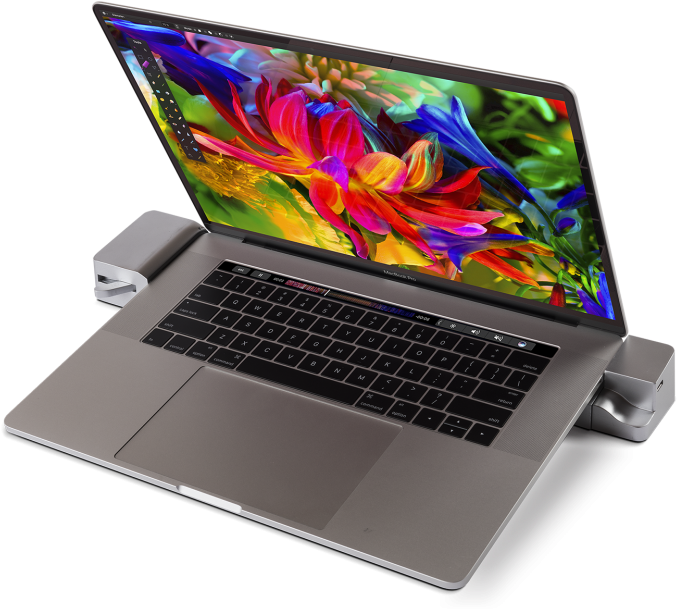 Mac Book Prowith Colorful Screenand Accessories PNG