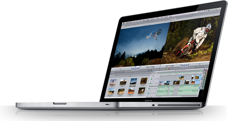 Mac Book Video Editing Display PNG