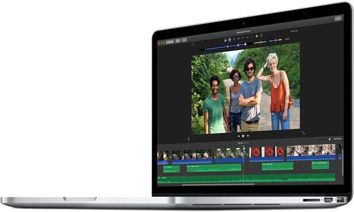 Mac Book Video Editing Software Screen PNG