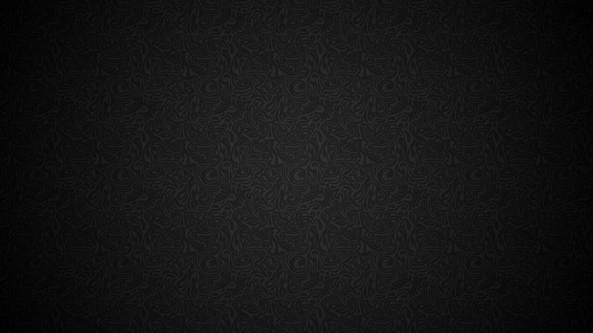 Black Wallpaper With A Swirl Pattern Wallpaper