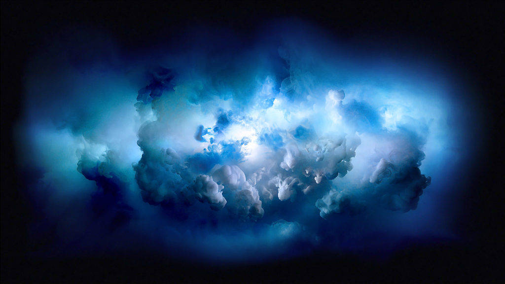 Mac Os Blue Cloud Burst Background