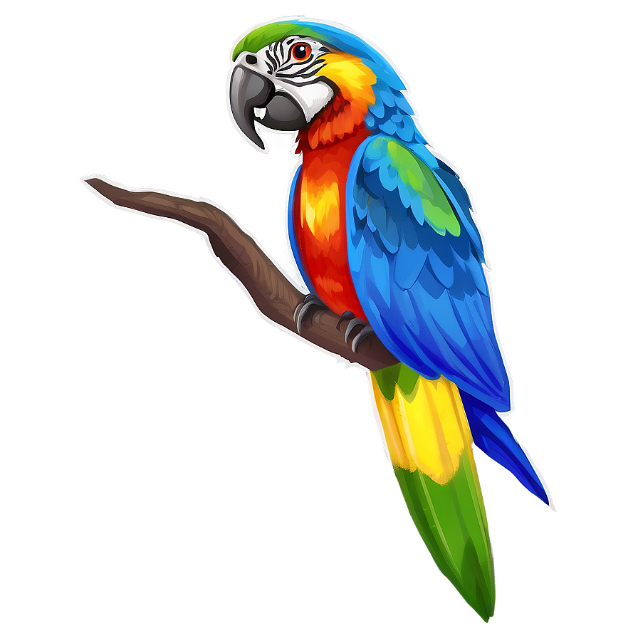 Download Macaw Parrot Png Wwk | Wallpapers.com