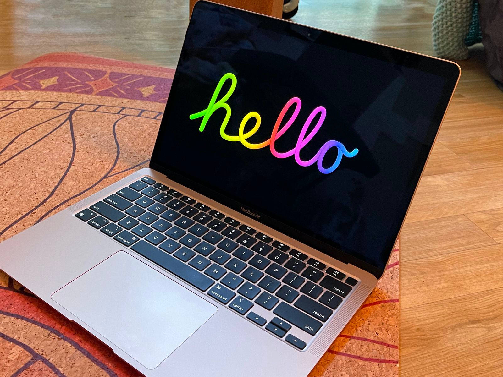 Macbook Air Hello Greeting Picture