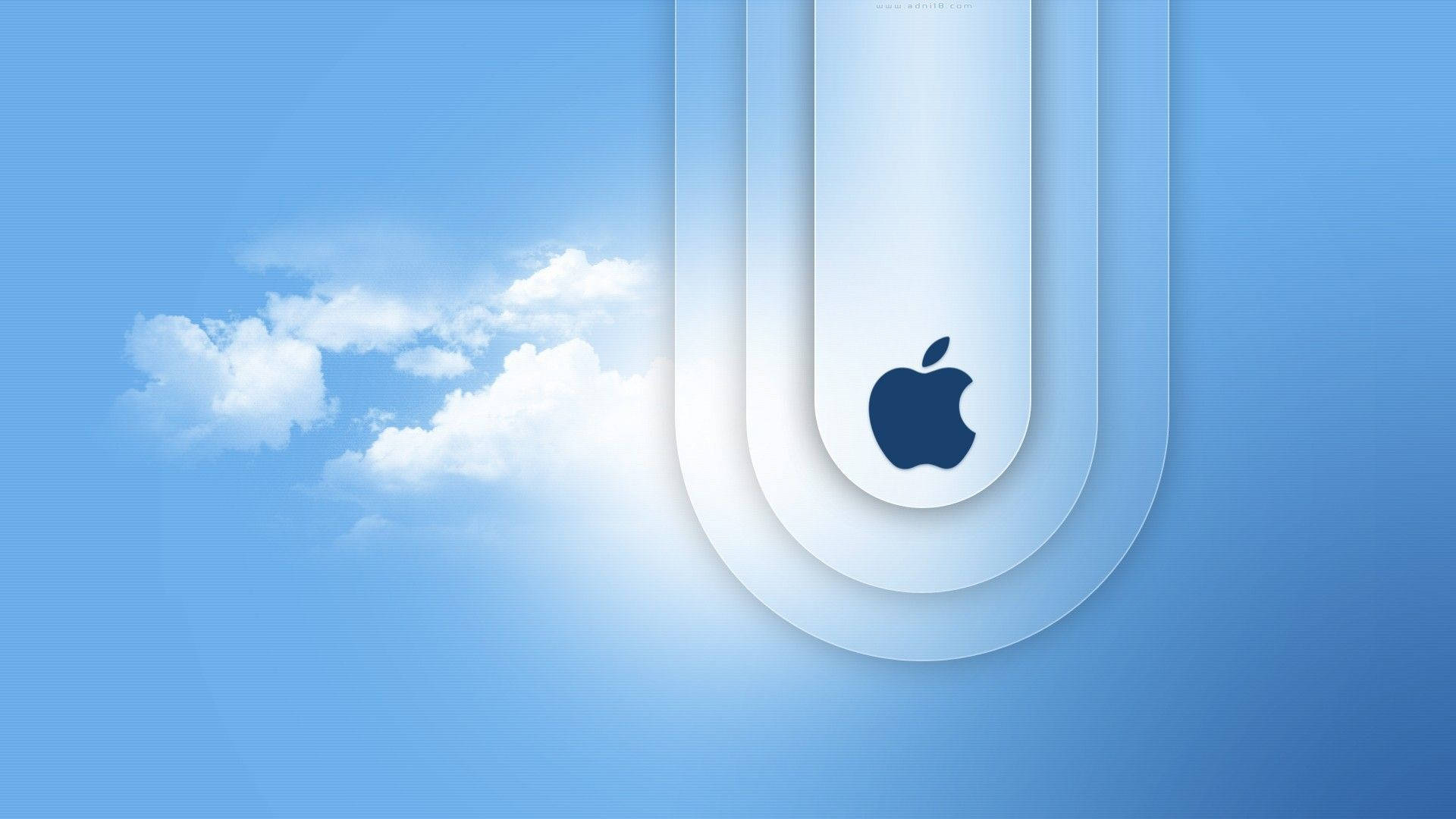 Macbook Air Logo In Clouds Picture