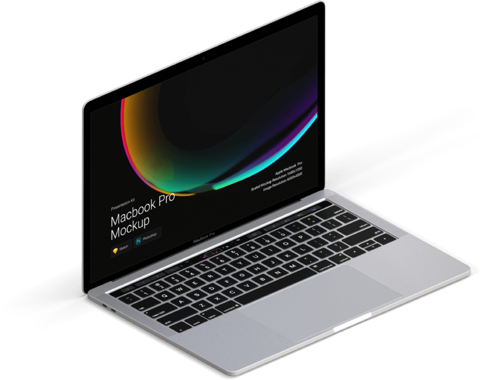 Macbook Pro Mockup Presentation PNG