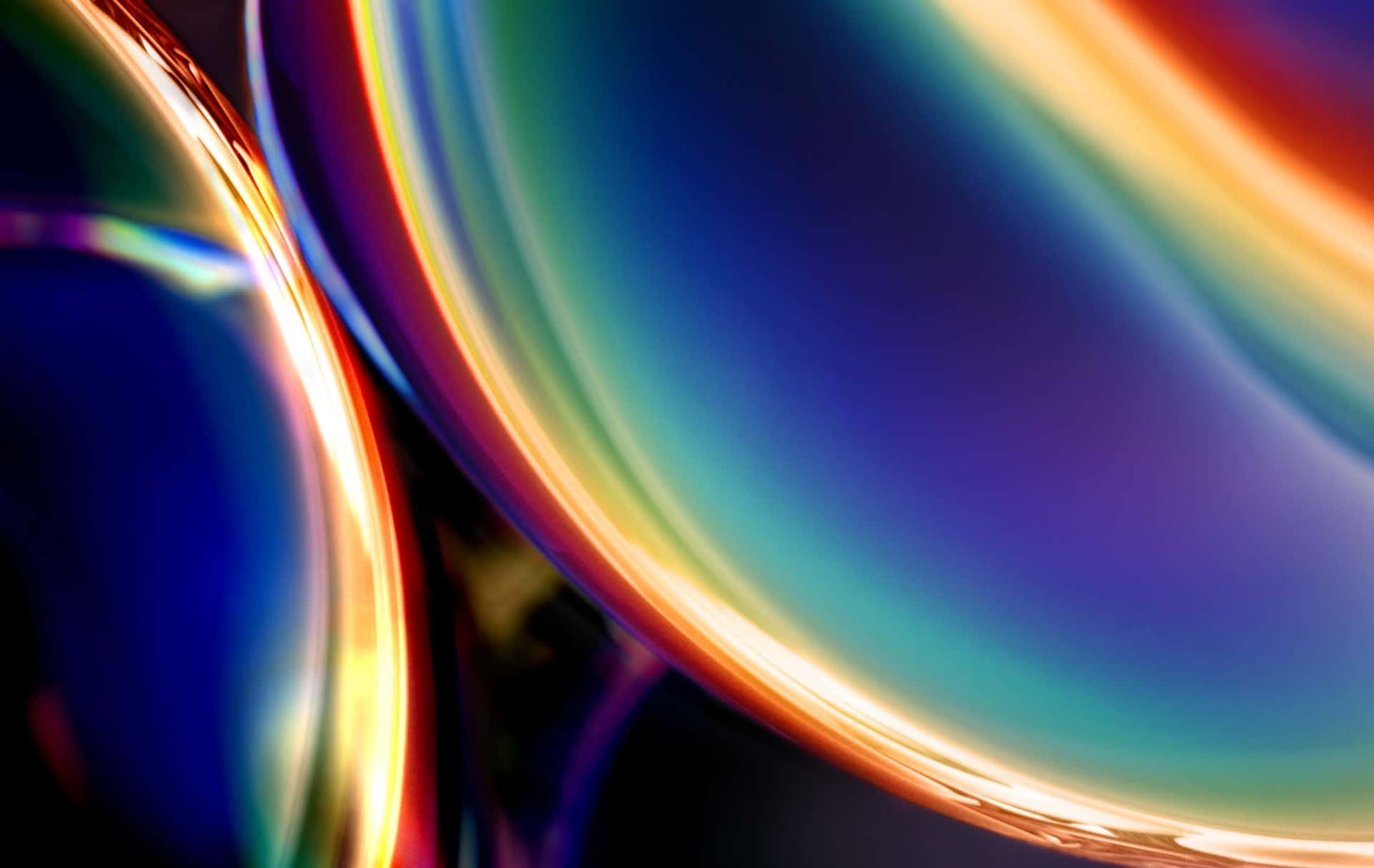 Macbook Retina With Rainbow Bubbles Wallpaper