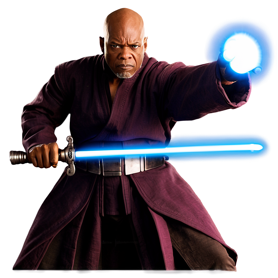 Mace Windu Battle Stance Png 68 PNG