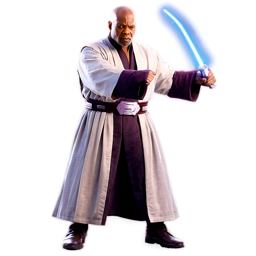 Mace Windu Battle Stance Png 89 PNG