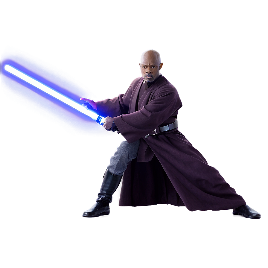 Mace Windu Lightsaber Clash Png Iip71 PNG