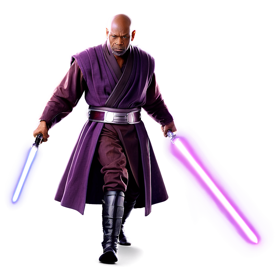 Mace Windu Lightsaber Clash Png Qgg24 PNG