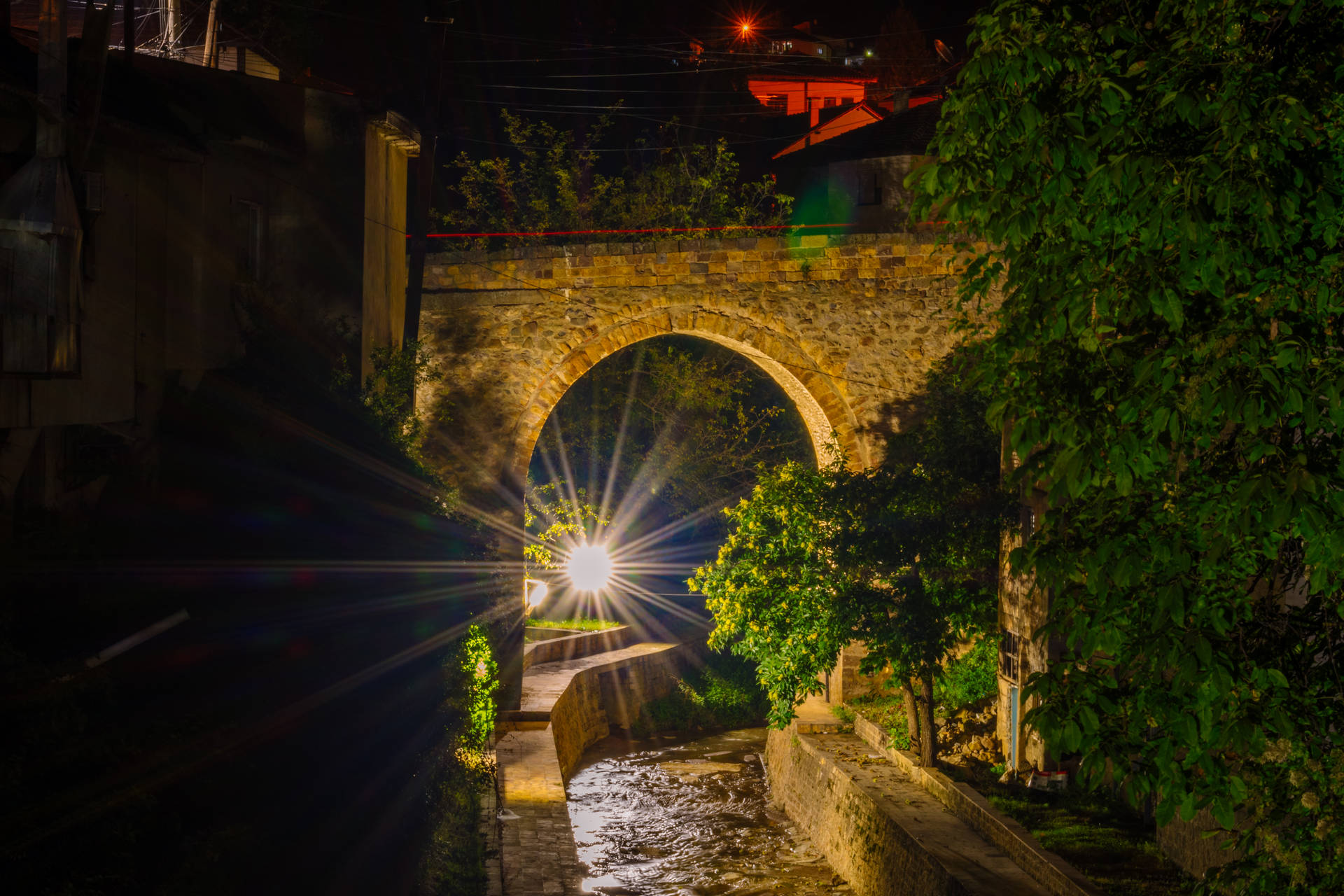 Macedonia Bright Streetlight Picture