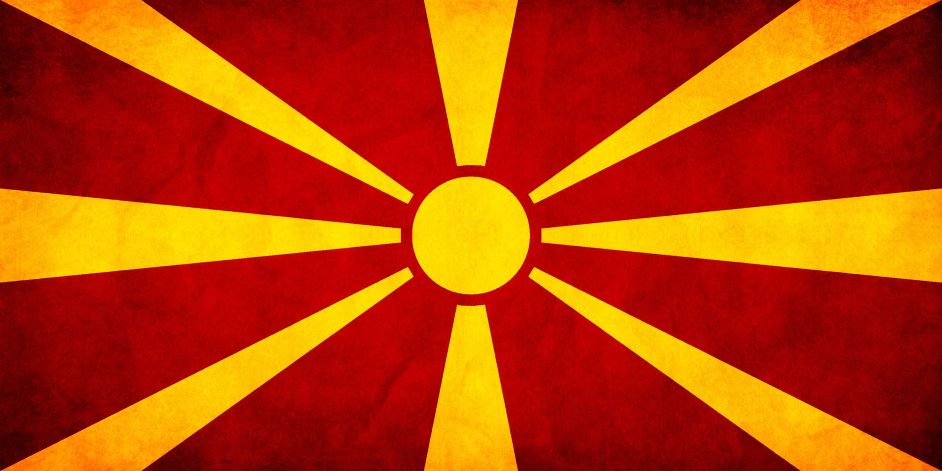 Macedonia Flag Eight Sun Rays Wallpaper