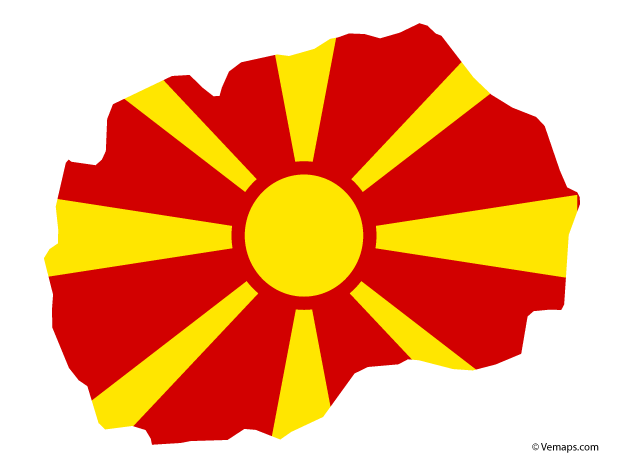 Macedonia Flag Graphic PNG