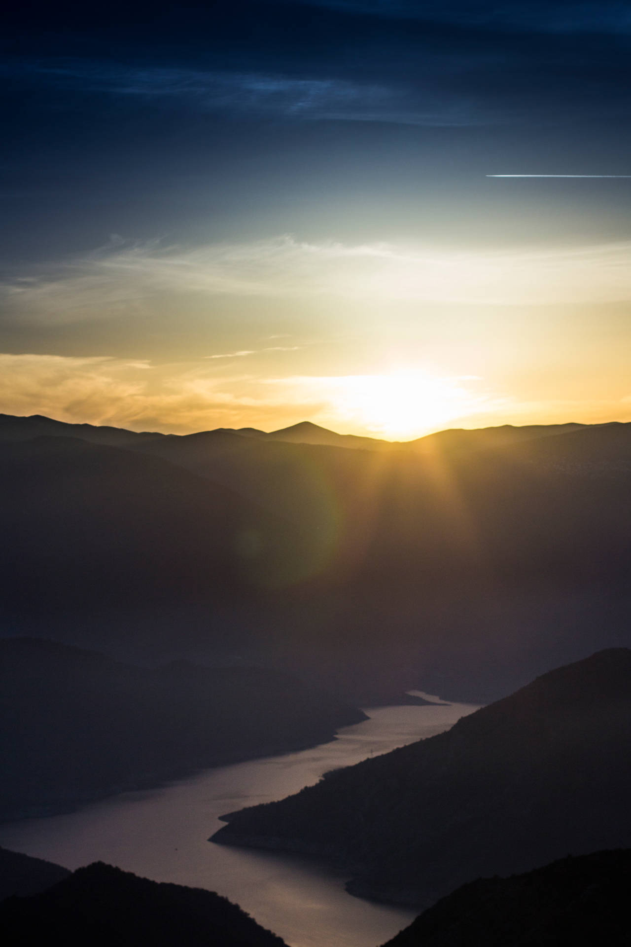 Macedonia Kozjak Mountains Sunrise Background