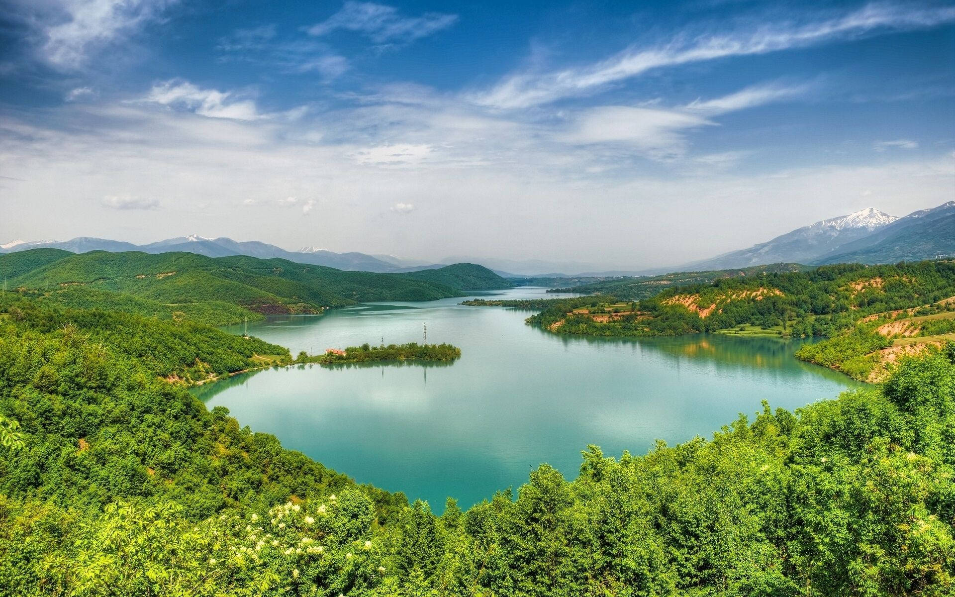 Macedonia Lake Debar Background