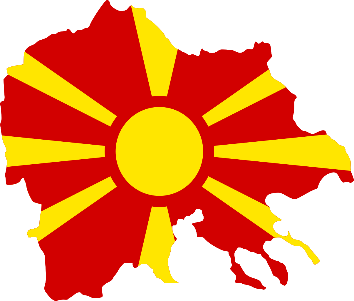 Macedonia Mapand Flag PNG