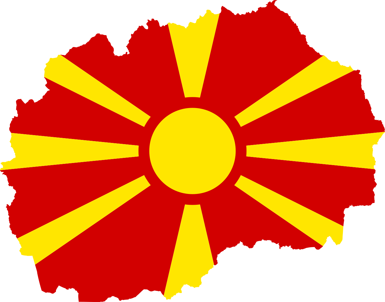 Macedonian Flag Graphic PNG
