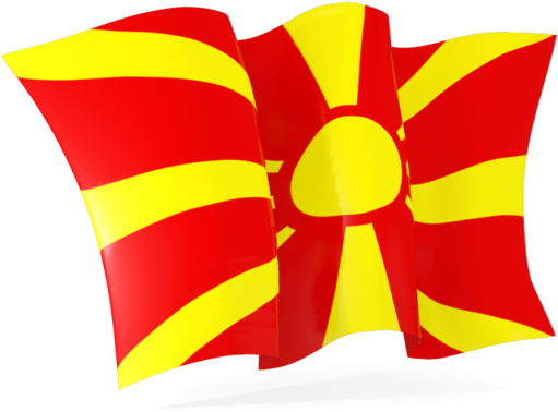 Macedonian Flag Waving PNG